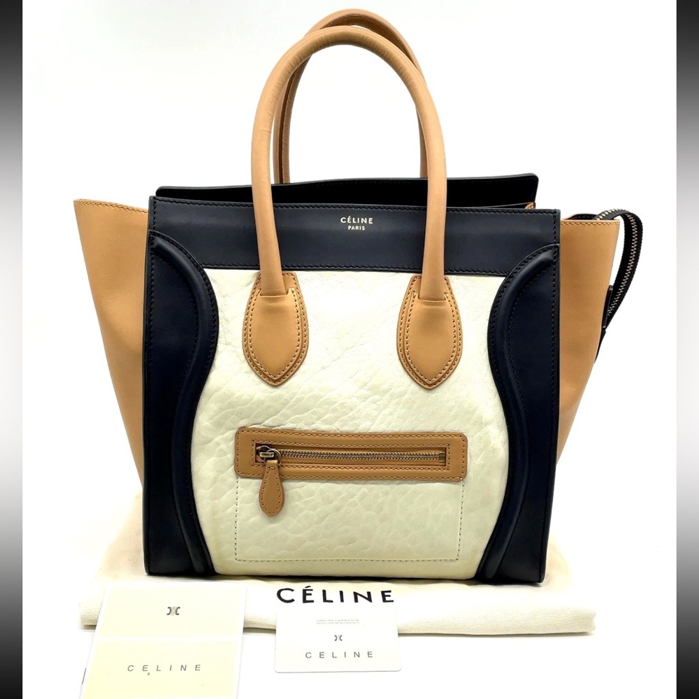 Celine Shopper Luggage Leather Handbag